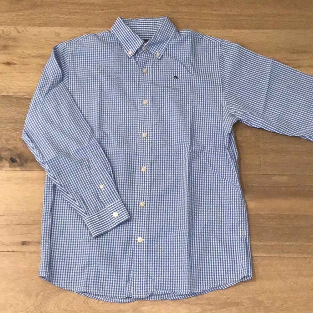 Vineyard Vines Boys Whale Shirt M 12/14